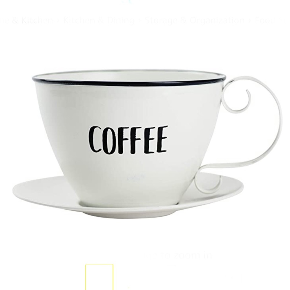 Storage Cup & Saucer Decorative Coffee Pod Storage - Picture 6 of 7
